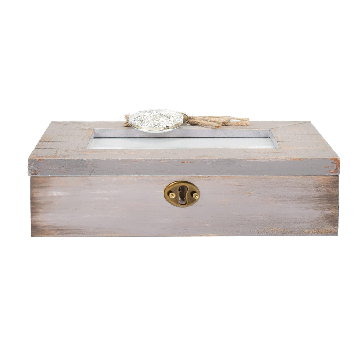 Cottage Garden Make World Special Natural Taupe Wood Locket Music Box Plays What a Wonderful World Cottage Garden