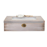 Cottage Garden Make World Special Natural Taupe Wood Locket Music Box Plays What a Wonderful World Cottage Garden