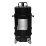 Grill Boss 4 Tier Vertical Freestanding Charcoal Smoker Portable BBQ Grill with Temperature Gauge for Outdoors, 564 Square Inch Cooking Area, Black GRILLBOSS