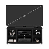 Furinno Classic TV Stand with Shelves for TV up to 55 Inch, Americano Furinno