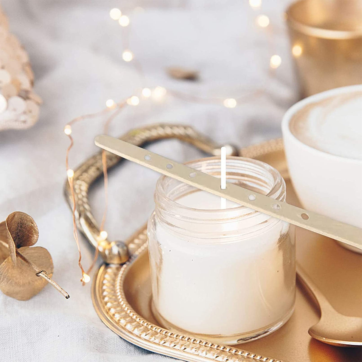 Wooden Candle Wick Holders Pack of 100pcs Wick Centering Devices Candle Wick Bars for Candle Making … (7.1inch - 100pcs) ANTUNIHOD