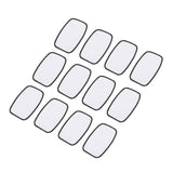 MECCANIXITY 30pcs Sublimation Patch Blank, 10x6cm/3.94x2.36 inch Fabric Iron-on Blank Heat Transfer Repair Patch for DIY Crafts Caps Clothes, White with Black Border MECCANIXITY