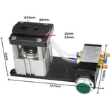 WIKINK Pneumatic Edge Bander Hole Guide Machine, Edge Banding Punching Hole Machine, 8mm& 15mm Hole Punch Tool, Aluminum Alloy 0.4‑0.6MPa for Woodworking Paper Craft Projects WIKINK