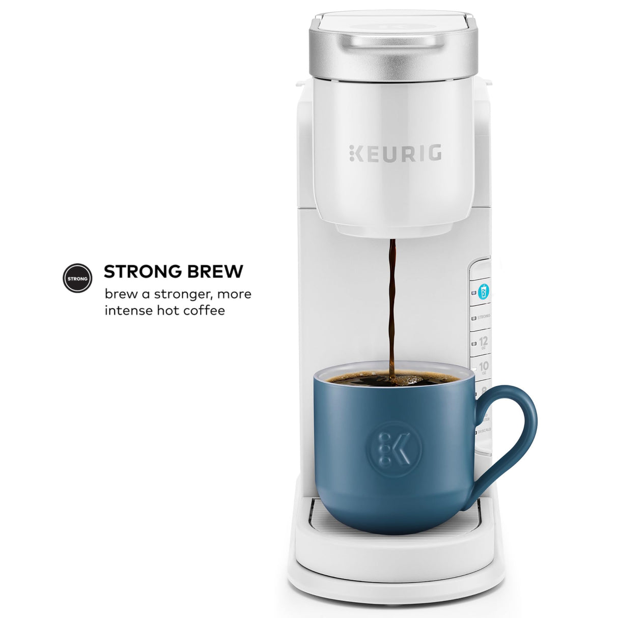 Keurig K-Iced Coffee Maker, Single Serve K-Cup Pod Iced Coffee Maker, With Hot and Cold Coffee Capabilities, Brews Any K-Cup Pod, White Keurig
