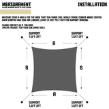 TANG Sunshades Depot Beige 14' x 18' Sun Shade Sail Rectangle Canopy Shade Cover UV Block for Backyard Pergola Porch Deck Garden Patio Outdoor Activities TANG