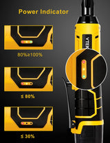 VTEK 3/8" Cordless Ratchet Wrench 16.8V Power Ratchet Wrench,40 Ft-lbs 400 RPM Electric Battery Ratchet Wrench VTEK