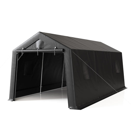 VONZOY Carport 10'×20' Heavy Duty,Car Canopy Portable Garage with Roll-up Zipper Door,Thick Shelter Storage Canopy Tent with All-Steel Metal Frame,Sunshade,Waterproof, for Car,Truck,SUV