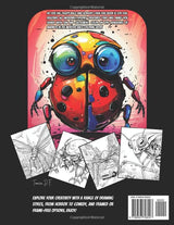 Monster Bugs Coloring Book for Adults: Fun and Relaxing Designs of Creepy and Cute Insects (Monster Coloring Adventures) Majosta