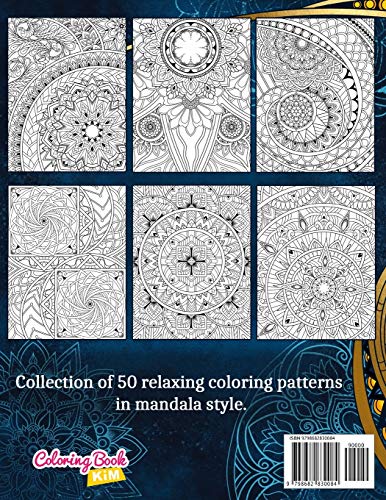 Amazing Patterns: Adult Coloring Book, Stress Relieving Mandala Style Patterns