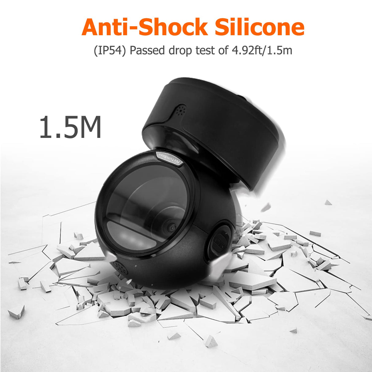 NetumScan Automatic Omnidirectional Desktop Barcode Scanner, Hands-Free USB Wired QR Barcode Reader, 1D 2D Bar Code Image Sensing for Warehouse, Supermarket, Retail Store, Bookstore Pos System NetumScan