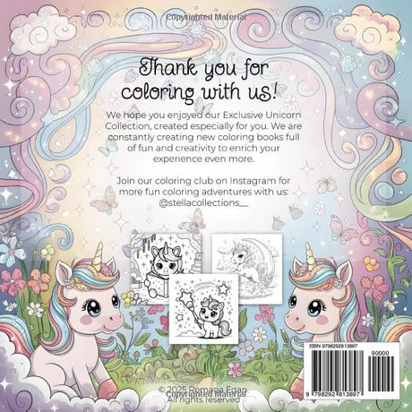 Magical Unicorns: A Coloring Book for Kids Aged 3–9: Adorable Unicorns, Rainbows, and Imaginative Worlds to Color WoodArtSupply