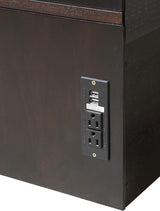 Mega Solutions Emurphybed Daily Delight Murphy Cabinet Chest Bed with Charging Station 8 Inch, Queen (Java) Mega Solutions