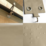 Carport Replacement Canopy, Replacement Top Cover for 12' x 20' Carport Frame, 180G PE Fabric Waterproof & UV Protected Tarp with Ball Bungees, Beige (Only Top Cover, Frame is not Included) Vanteriam