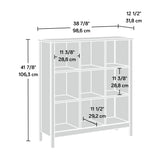 Sauder Miscellaneous Storage 9 Cube Storage Bookcase, Blade Walnut Finish Sauder