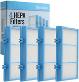 DerBlue 4pcs Replacement HEPA Filters for Holmes AER1 Type Total Air Filter,for HAPF30AT andHAP242-NUC,Total Air Filter Replacement Filters for HAPF30AT DerBlue