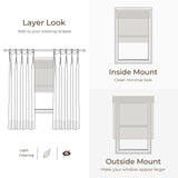 TWOPAGES Woven Bamboo Cordless Roman Shades, Custom No Drill or Motorized Blinds with Remote for Indoor Windows, Wall White TWOPAGES