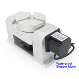 CNCTOPBAOS CNC 5th Axis 4th Rotary Indexer Table,Rotational A C Axis Dividing Head 5.5N.m,Dual Support Harmonic Gearbox Reducing Ratio 50:1+Nema23 Motor for CNC Router Engraver Lathe Milling Machine CNCTOPBAOS