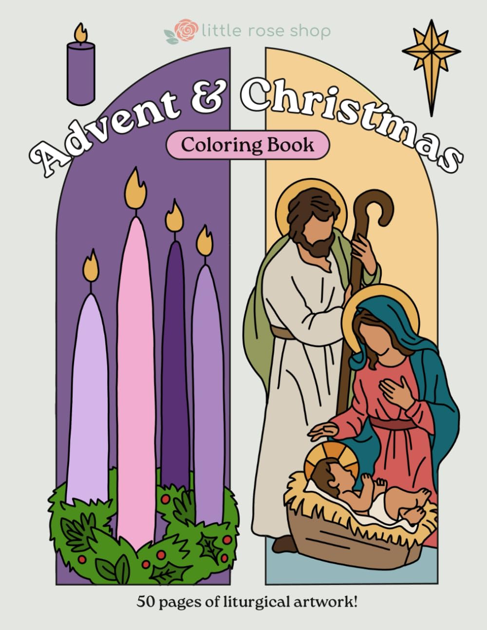 My Advent & Christmas Coloring Book: A Coloring Book for Catholic Children during Advent & Christmas (My Catholic Coloring Books) Majosta