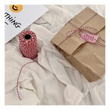 Cotton Twine, 328 Feet Red & White - Craft & Wedding Decor, Butchers & Christmas Wrapping String FLIPPED