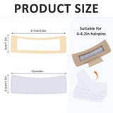 40 Pack Hair Claw Clips Cover Sublimation Blanks for Square Claw Clips Sublimation Hair Claw Clips Cover Blanks Including Strong Double-sided Adhesive Pu Leather Sublimation Blanks for Rectangle Clips Guiqulai