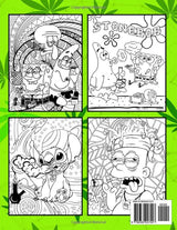 Stoner Coloring Book: 40+ Trippy & Psychedelic Designs for Stress Relief and Relaxation, Perfect for Weed Enthusiasts and Fans of Retro Cartoons to Unwind WoodArtSupply