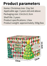 juyght Christmas DIY Craft Kits - Air Dry Clay Craft Set Creative Modeling Kit for Indoor Decor & Handmade Ornaments Gift for Christmas Gifts & Holiday Activities (Christmas Tree) juyght