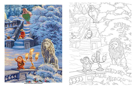 Disney Dreams Collection Thomas Kinkade Studios Disney Princess Coloring Book Andrews McMeel Publishing