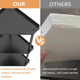 Jesginboo 3 Tier Bathroom Counter Organizer, Vanity Organizer Corner Shelf, Skincare, Makeup Countertop Organizers, Kitchen, Bathroom Counter Storage, Black Jesginboo