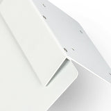 ECOSEAO Floating Book Shelves for Wall, Heavy-Duty Book Organizers, Iron Wall Mounted Shelves for Home Office Classroom Library, White Large (4) ECOSEAO