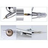 SAGUD Airbrush Kit Dual-Action Gravity Feed Air Brush Gun with 0.3mm and 1/3 oz. for Hobby, Models, Art, Tattoo, Nail Art, Cake SAGUD