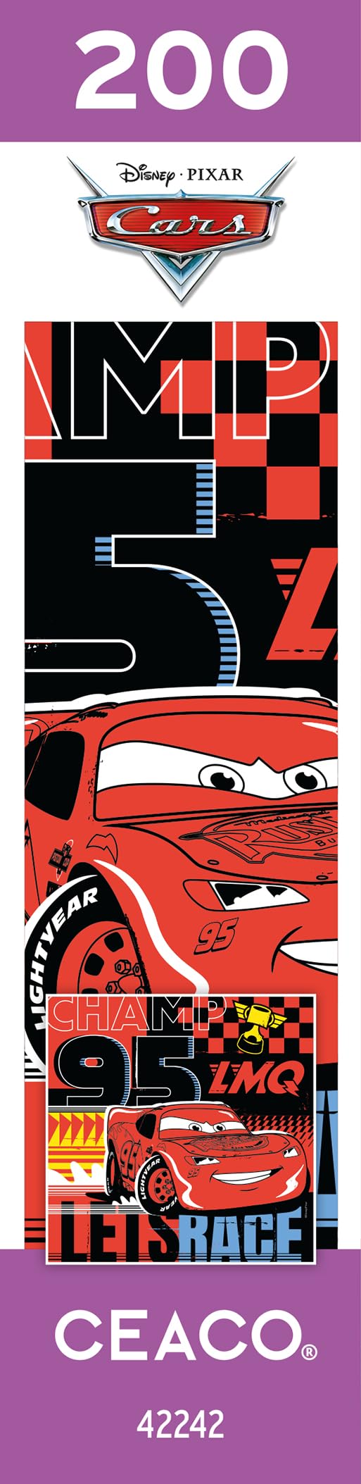 Ceaco - Disney - Pixar - Cars - Lets Race! - 200 Piece Jigsaw Puzzle Ceaco