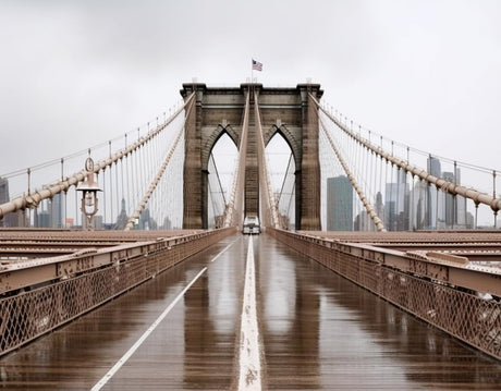 5D DIY Diamond Art Painting Kits for Adults Brooklyn Bridge New York City Grey Big Bridge Old（2） DIY Paint with Round Diamond Gems Painting Art Craft for Home Wall Decor 11.7 x 15.8 Inch/30x40cm WoodArtSupply