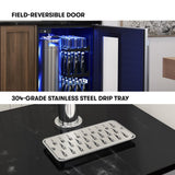 Zephyr Presrv™ 24" Stainless Steel Kegerator & Beverage Cooler - Indoor Refrigerator, Cellar Freestanding Fridge and Keg Beer Cooler - Compatible with Multiple Keg Configurations Zephyr