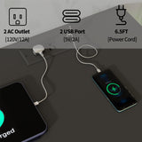 Dresser for Bedroom, Dresser with Hanging Rack Led Lights and Charging Station, Black Bedroom Dresser with 5 Fabric Chest of Drawers with PU Finish Storage Organizer, for Living Room Kids Room, Black SOOWERY