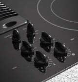 GE Profile PP9830DRBB 30 inch Built-In Downdraft Electric Cooktop - Black GE PROFILE