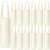 Hoolerry 12 Pcs Wine Tote Bag Canvas Wine Bag with Handle Wine Purse Sublimation Blank Bottle Gift Tote Reusable Washable Wine Carrier Hoolerry