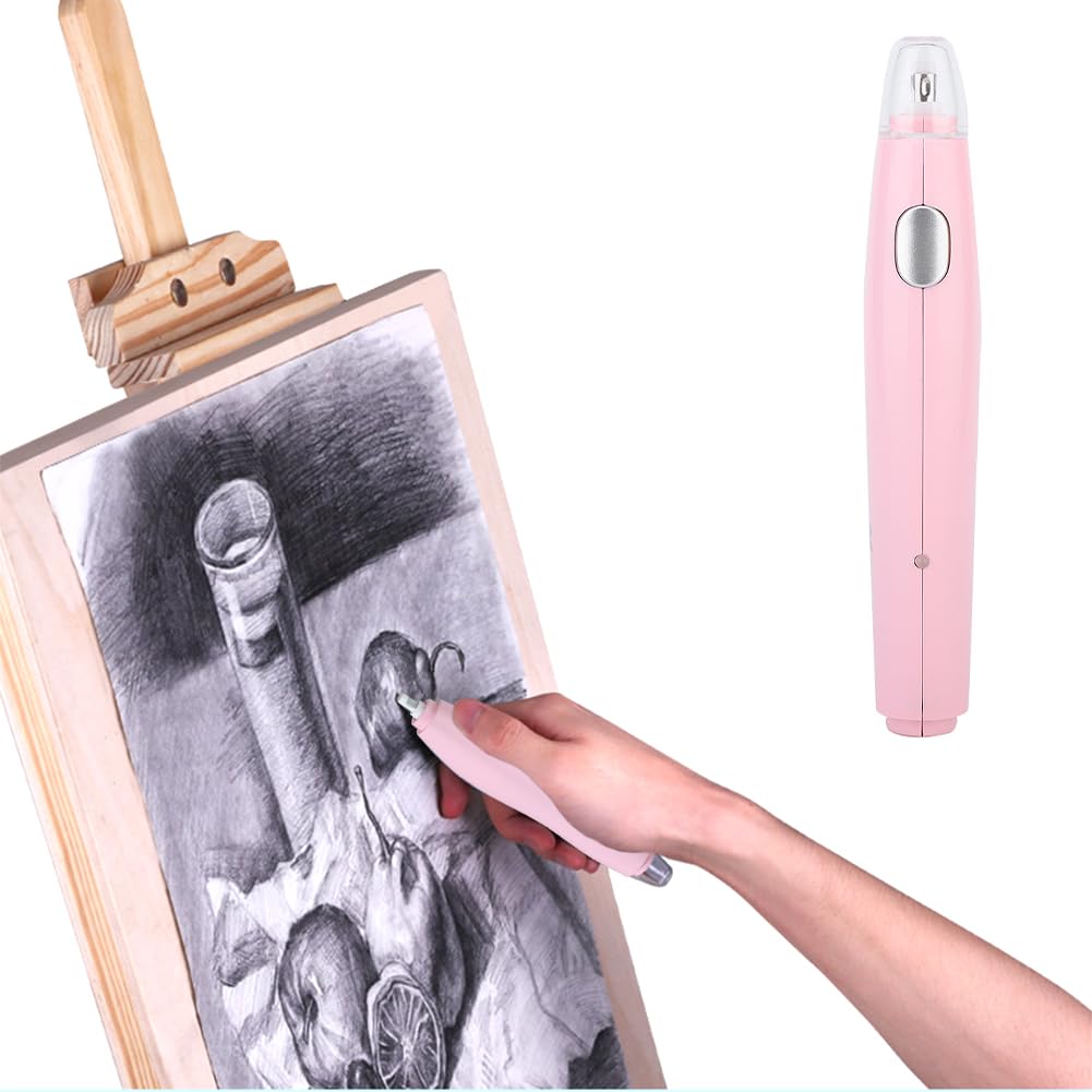 Joyzan Electric Eraser Kit, Automatic Pencil Eraser Rechargeable Auto Rubbers Set 16 Refills Replacement Detailer Tool Artists Drafting Technical Drawing Sketching Graphite Color Painting Craft Art Joyzan