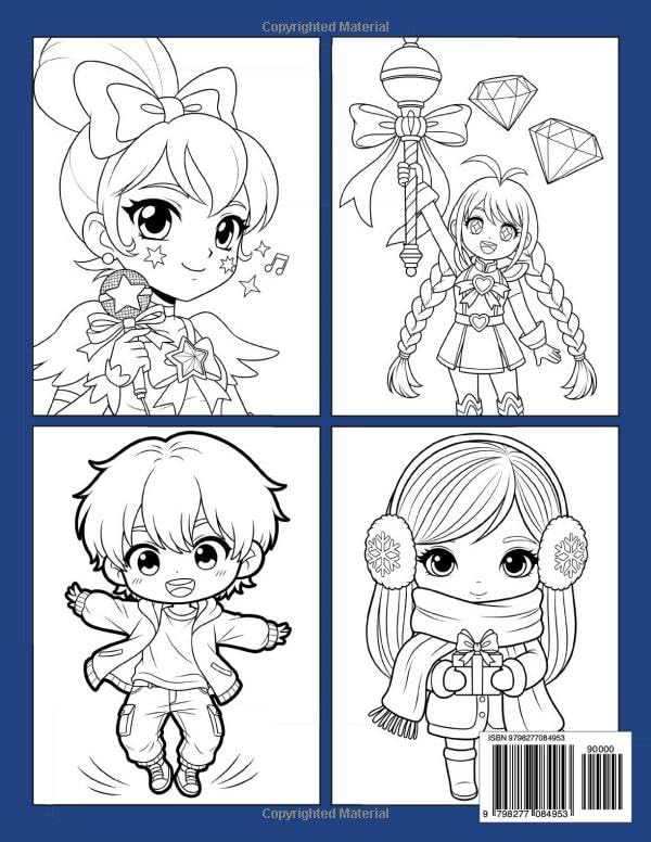 Ultimate K-Pop Colorinɢ Book: Over 60 Fun & Beautiful Designs for Kids Ages 4-8 9-12, Teens, and Fans of All Ages (Luxembourgish Edition) WoodArtSupply