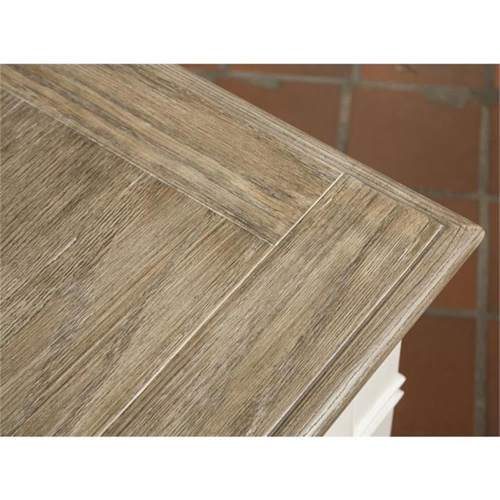 BOWERY HILL Contemporary 4-Drawer Storage Solid Wood Coffee Table in Natural for Living Room, 28" D x 48" W x 20" H BOWERY HILL