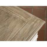 BOWERY HILL Contemporary 4-Drawer Storage Solid Wood Coffee Table in Natural for Living Room, 28" D x 48" W x 20" H BOWERY HILL