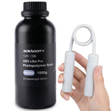 Aceaddity ABS-Like Pro Printer Resin - 405nm UV-Curing Standard Photopolymer Resin with Hardness and Toughness for LCD/DLP/SLA 3D Printers, High Precision & Non-Brittle (Ivory Grey, 1kg) Aceaddity