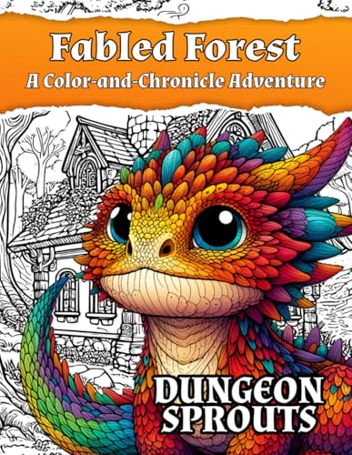 Fabled Forest: A Color-and-Chronicle Adventure: Adult & Teen Coloring Book - Fantasy & Adventure (Color-and-Chronicle Adventures) WoodArtSupply