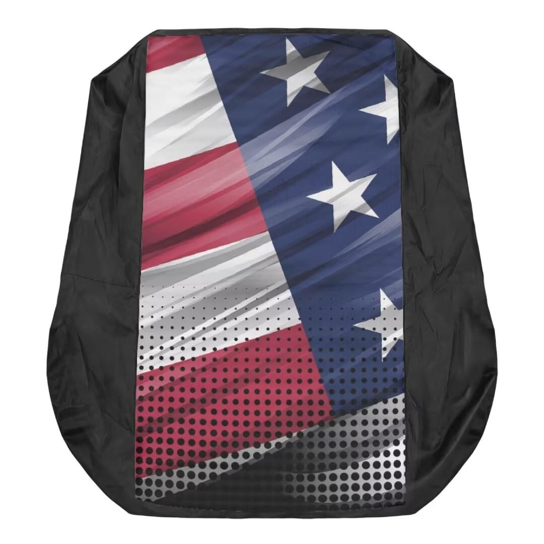 FUIALDOLG American Flag Universal Tractor Seat Cover Forklift Seat Cover Cushion Pad Universal Fit for Skid Loader Backhoe FUIALDOLG