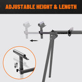 DOVAMAN Miter Saw Stand, 3-Step Quick Install & Fold, Lightweight 22LB Design, 330LB Capacity, 78-1/8'' Max Sliding Rail, Compatible with DMS01A, DMS03A & Most Mitre Saw Brands - MS01A DOVAMAN