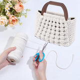 BEUNITONE DIY Macrame Shell Bag Kit for Beginners Purse Making Kit for Women DIY Handmade Beach Bag DIY Kit for Starter Macrame Tote Bag Kit with D Shaped Bag Handles with Step-by-Step Instructions BEUNITONE