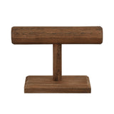 Ikee Design Antique Wooden Display Jewelry Accessory Stand, Bracelet Scrunchie Holder Display for Store, Showcase and Home, Brown Color, 7.9 W x 2.9 D x 5.5 H in Ikee Design