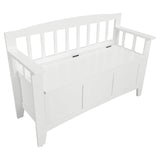 OSP Home Furnishings Metro Mission Style Wood Entry Way Bench with Storage, Sierra Snow White Finish OSP Home Furnishings