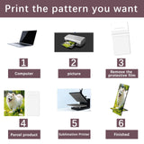 AiDiYGECO 9 Pack Sublimation Cell Phone Stand Holder Blanks Bulk MDF Double Side Sublimation Desktop Phone Holders Heat Transfer Sublimation Blank Products Ornaments for DIY Craft Phone Bracket AiDiYGECO