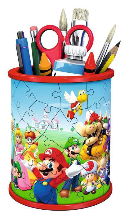 Ravensburger Super Mario Brothers Pencil Pot 3D Jigsaw Puzzles for Kids Age 6 Years Up - 54 Pieces - No Glue Required