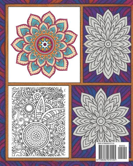 50 Amazing Mandala Patterns: A Fun and Relaxing Adult Coloring Book for Stress Relief and Creativity WoodArtSupply